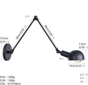 Nordic Style Extendable Wall Lamp-DWHOME