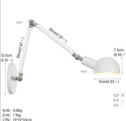 Nordic Style Extendable Wall Lamp-DWHOME