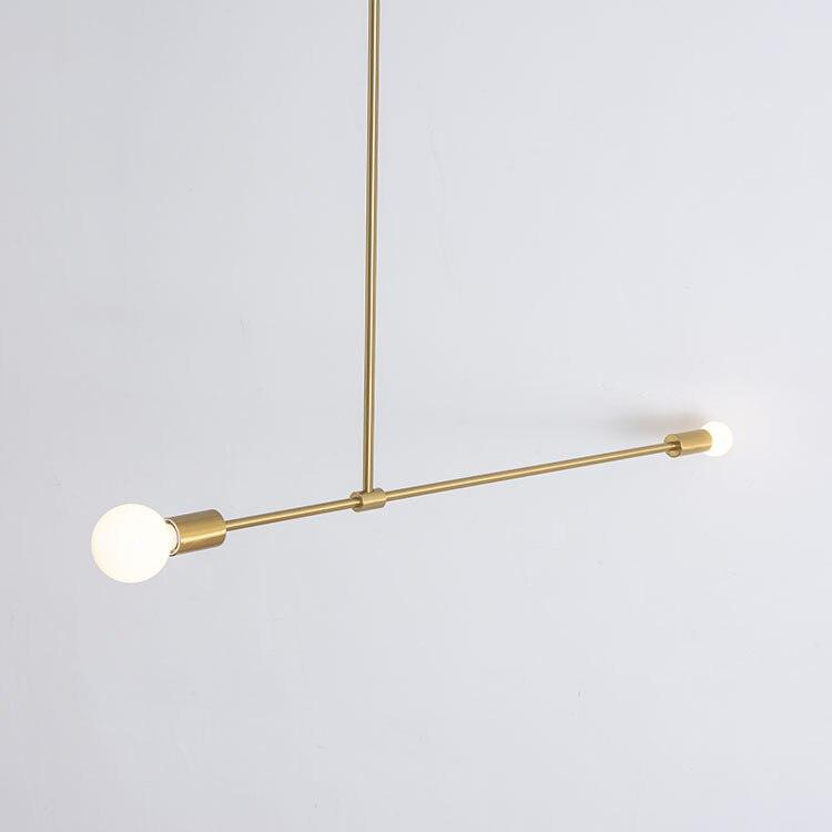 Surry Hills 2 Bulbs Modern Minimalist Line Pendant Light-DWHOME