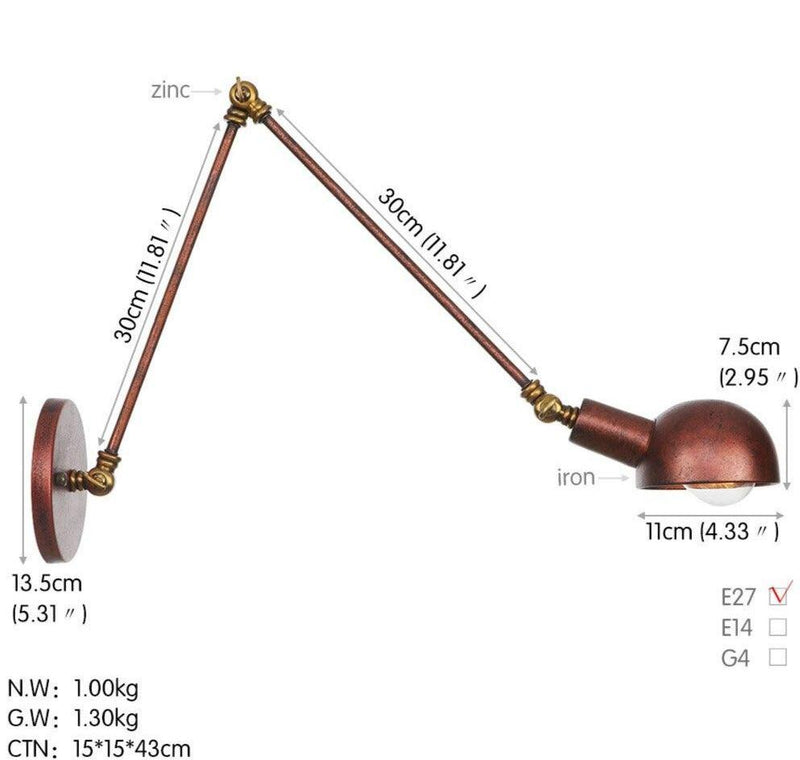 Nordic Style Extendable Wall Lamp-DWHOME