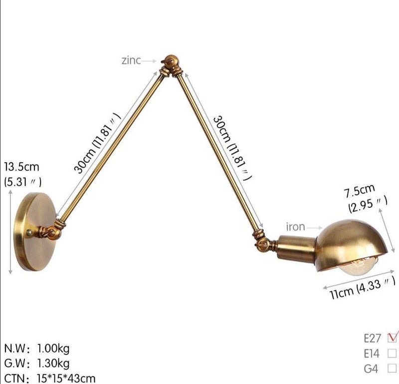 Nordic Style Extendable Wall Lamp-DWHOME