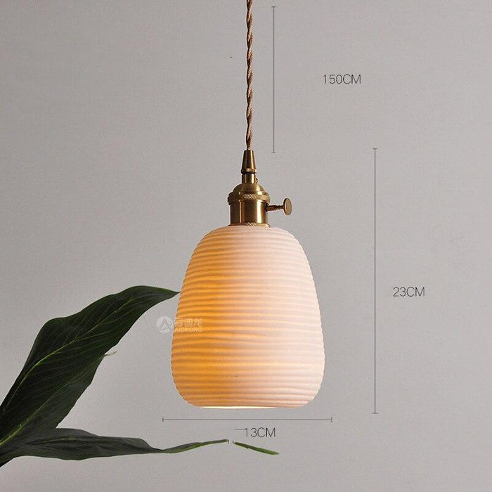 Nordic Style Ceramic Hanging Pendant Light-DWHOME