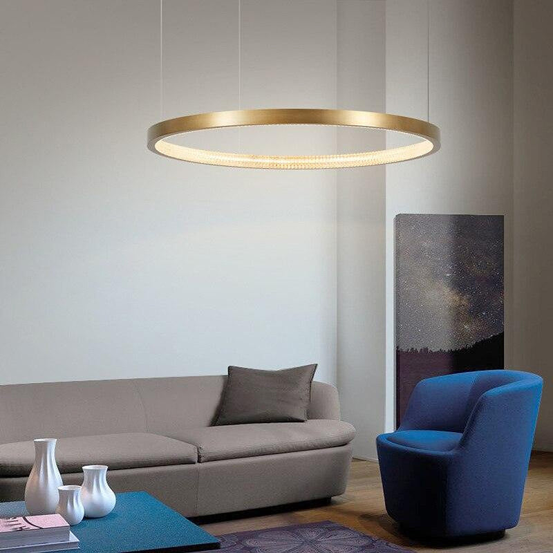 Modern Style Smooth Circle Chandelier-DWHOME