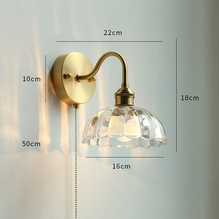 Modern Style Ceramic Pull Chain Wall Light - DWHOME