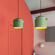 Wooden Bucket Pendant Lights-DWHOME