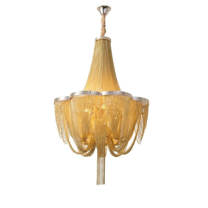 Modern Style Luxury Golden Fringe Chandelier - DWHOME