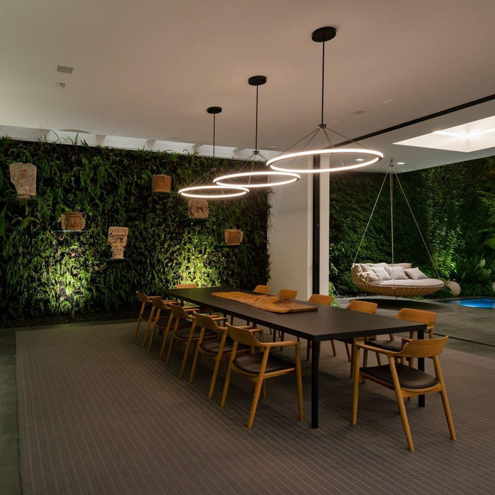 Cascading Ring Circle Pendant Lamp-DWHOME