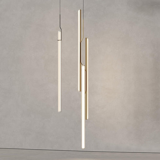 Halo Jewel Straight Pendant Light.