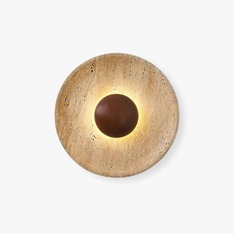 Halo Travertine Wall Light-DWHOME