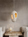 Hand-Built White Pendant Lamp.