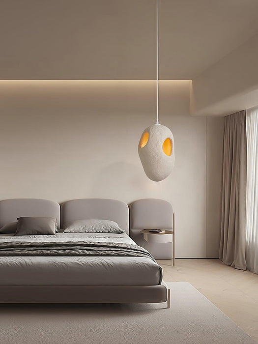 Hand-Built White Pendant Lamp-DWHOME