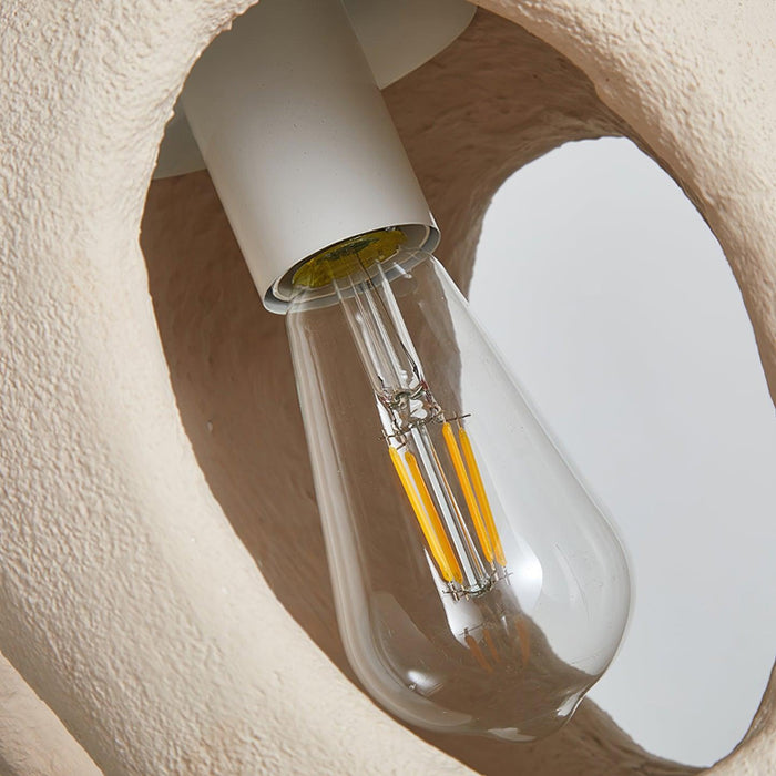 Hand-Built White Pendant Lamp-DWHOME