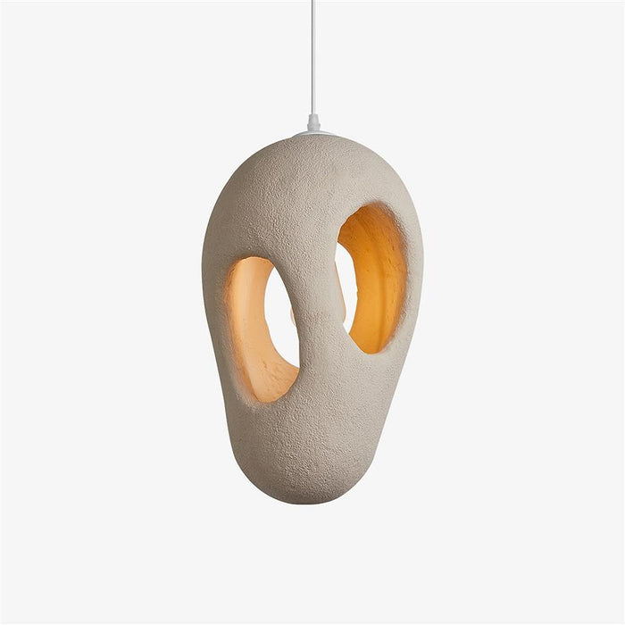 Hand-Built White Pendant Lamp-DWHOME