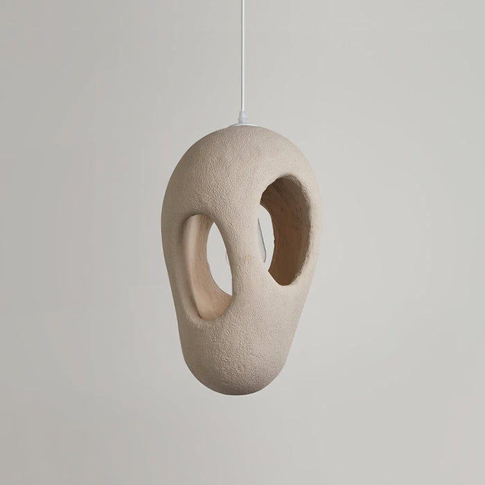 Hand-Built White Pendant Lamp-DWHOME