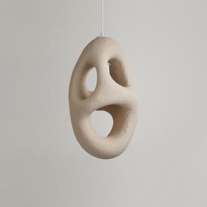 Hand-Built White Pendant Lamp-DWHOME