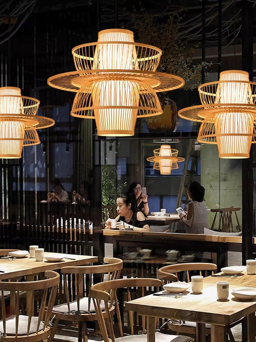 Handmade Sigyn Bamboo Pendant Lamp-DWHOME