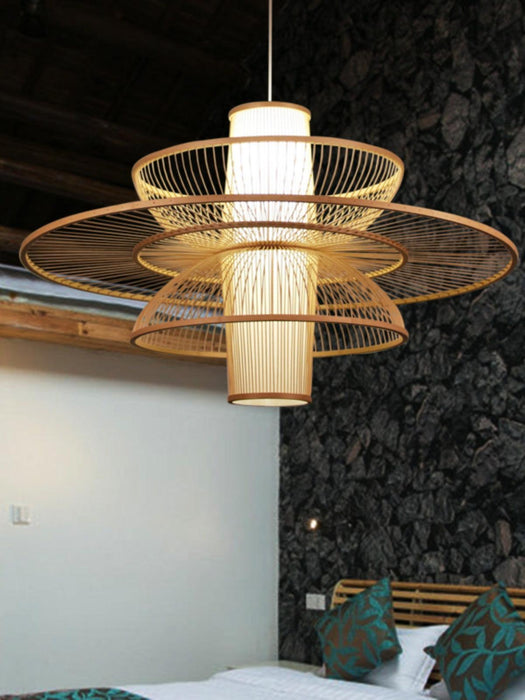 Handmade Sigyn Bamboo Pendant Lamp.