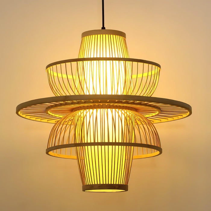 Handmade Sigyn Bamboo Pendant Lamp-DWHOME