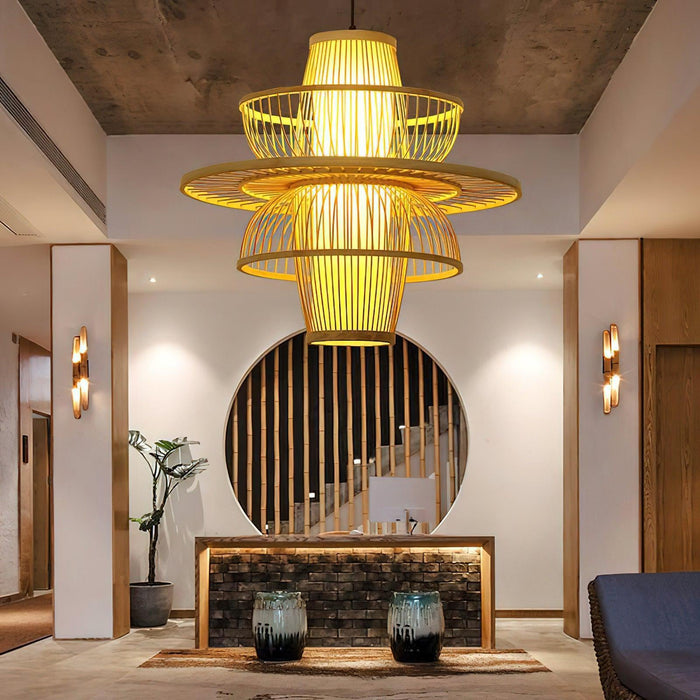 Handmade Sigyn Bamboo Pendant Lamp-DWHOME