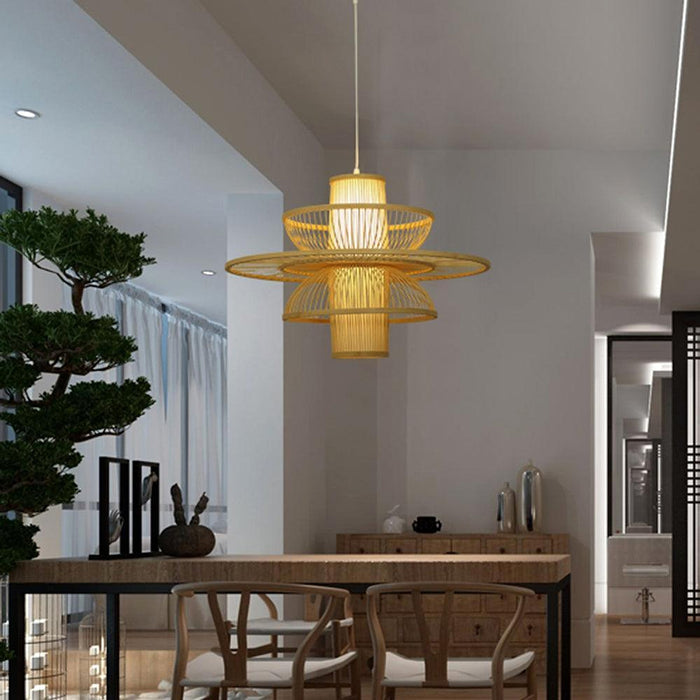 Handmade Sigyn Bamboo Pendant Lamp-DWHOME