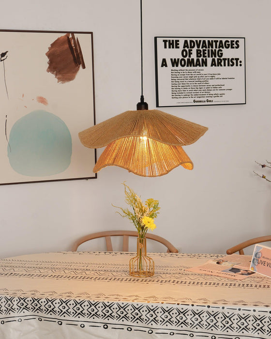 Handmade Straw Hat Pendant Lamp-DWHOME