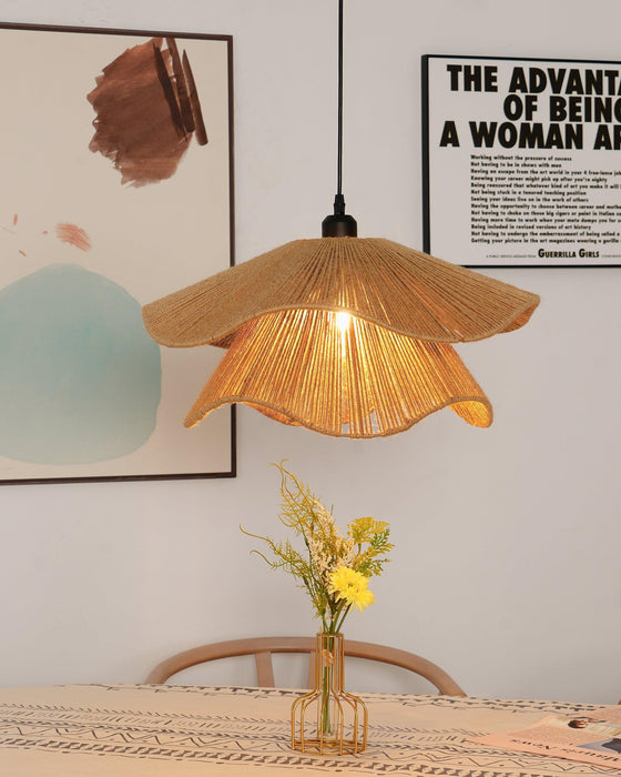 Handmade Straw Hat Pendant Lamp-DWHOME