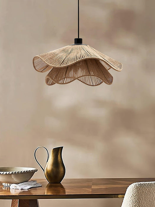 Handmade Straw Hat Pendant Lamp-DWHOME