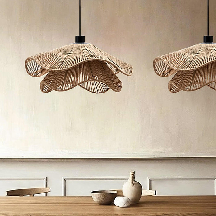 Handmade Straw Hat Pendant Lamp-DWHOME
