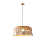 Handwoven Jute Pendant Light-DWHOME