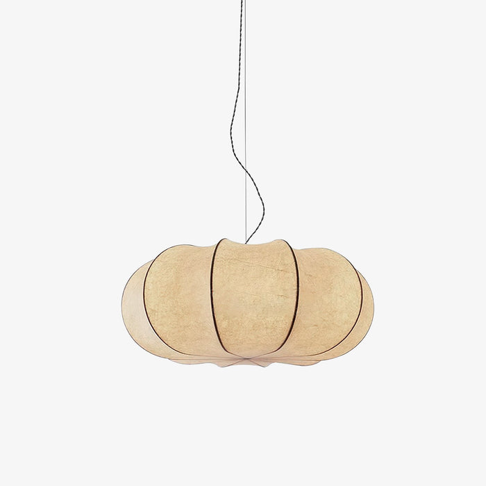 Oblate Silk Pendant Lamp.