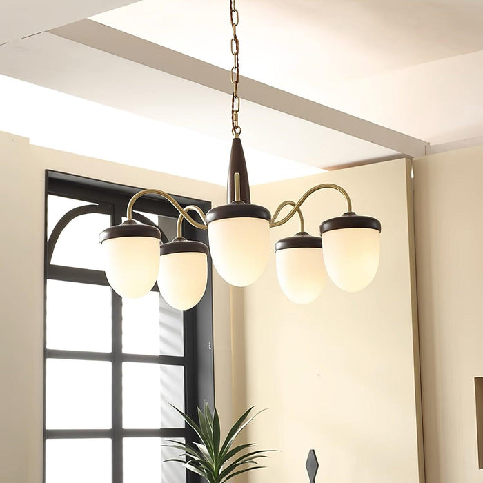 Hazelnut Branch Chandelier-DWHOME