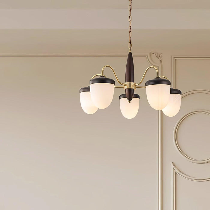 Hazelnut Branch Chandelier-DWHOME
