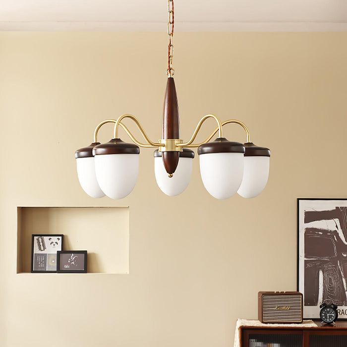 Hazelnut Branch Chandelier-DWHOME