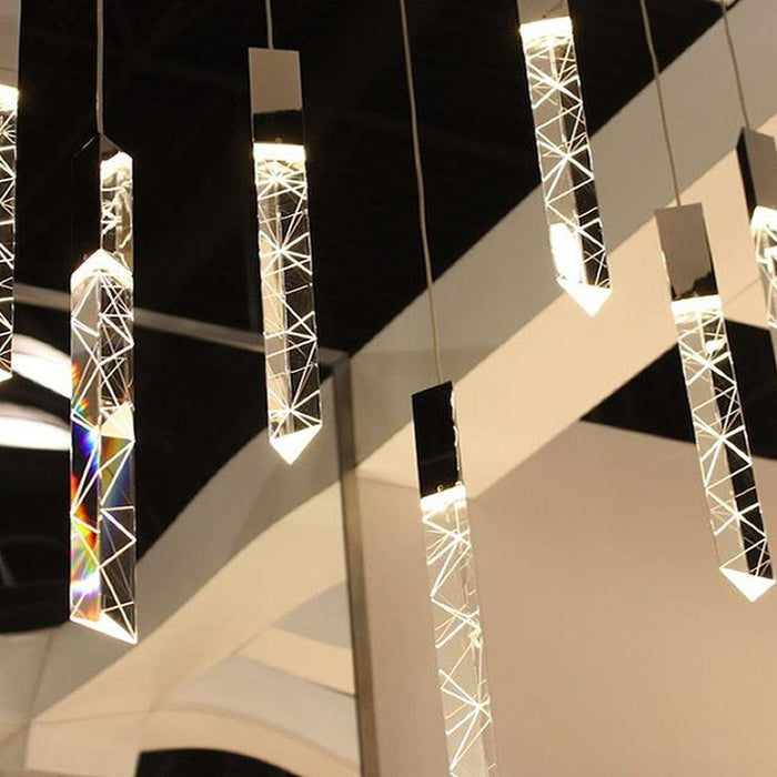 Modern Style Crystal Bars Chandelier.