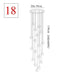 Modern Style Crystalline Cubes Chandelier.