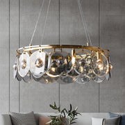 Modern Style Copper Shields Chandelier-DWHOME