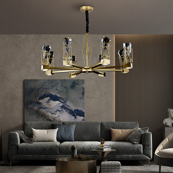8-Light Modern Crystal Chandelier-DWHOME