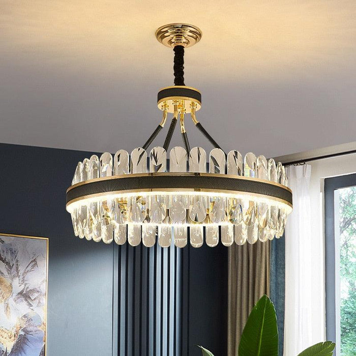 Postmodern Luxury Crystal Chandelier.