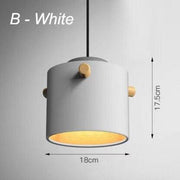 Wooden Bucket Pendant Lights-DWHOME