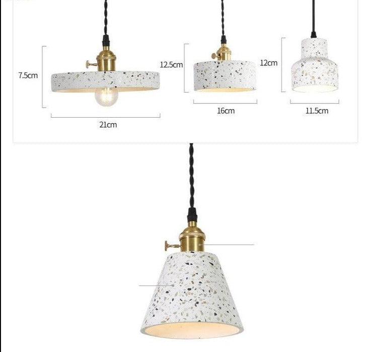 Nordic Style Cemented Suspension Ceiling Light.