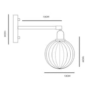 Japanese Style Flowery Wall Light-DWHOME