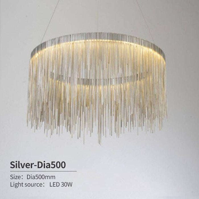 Modern Style Golden Drizzle Chandelier.