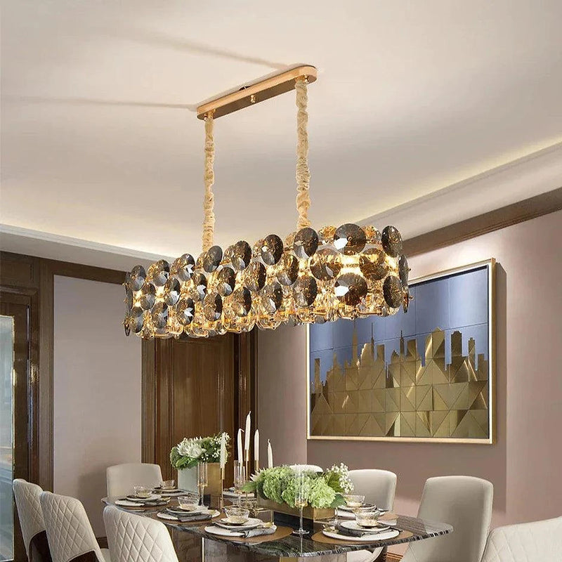 Chandelier de salle à manger Monte Crystal - DWHOME