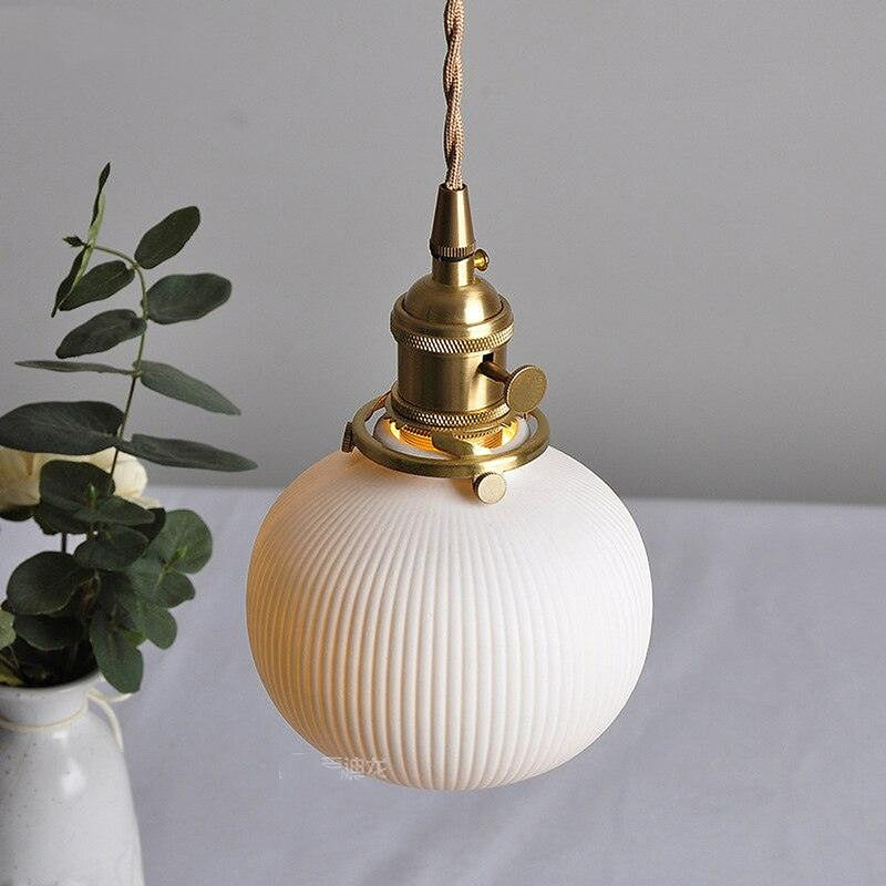 Luminaire suspendu en céramique de style nordique - DWHOME