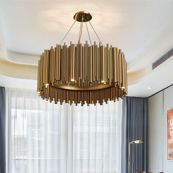 Modern Style Stainless Steel LED Chandelier.