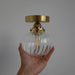 Vintage Style Glass Sphere Wall Light N READY - DWHOME