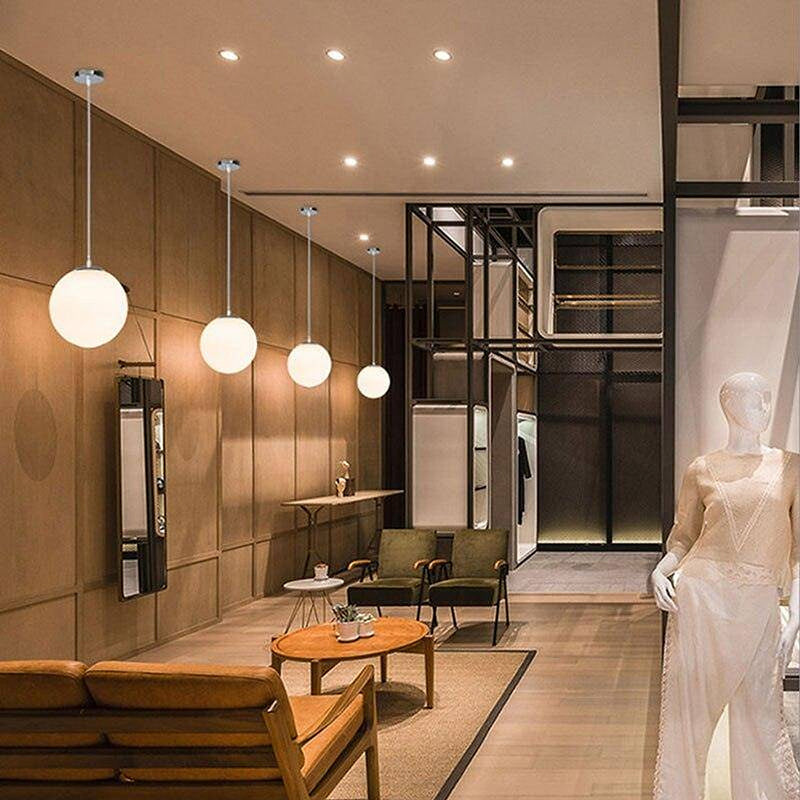 Modern Style Glass Sphere Ceiling Light-DWHOME