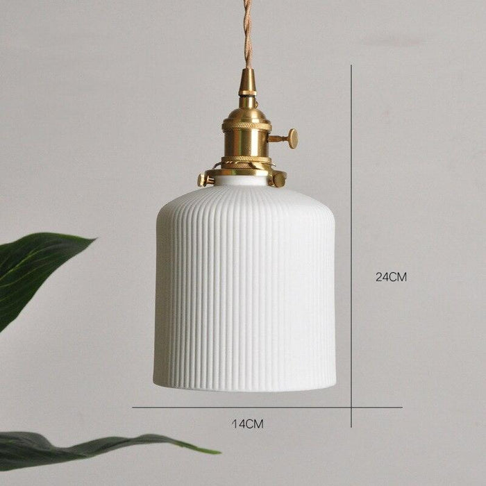 Nordic Style Ceramic Hanging Pendant Light-DWHOME