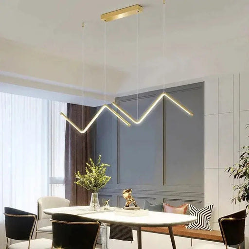 Zig Zag Chandelier.