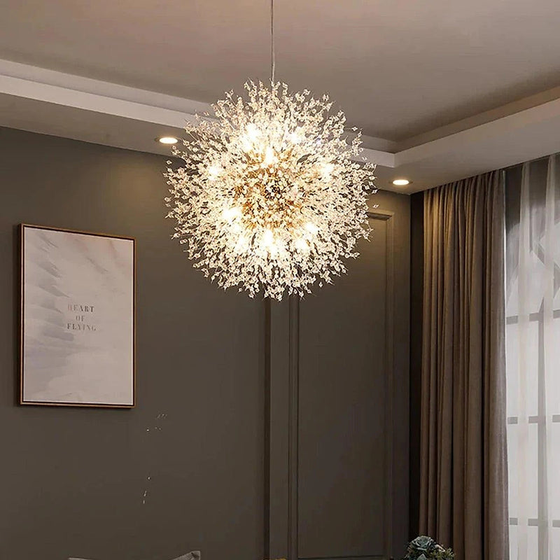 30" Crystal Dandelion Ceiling Light-DWHOME
